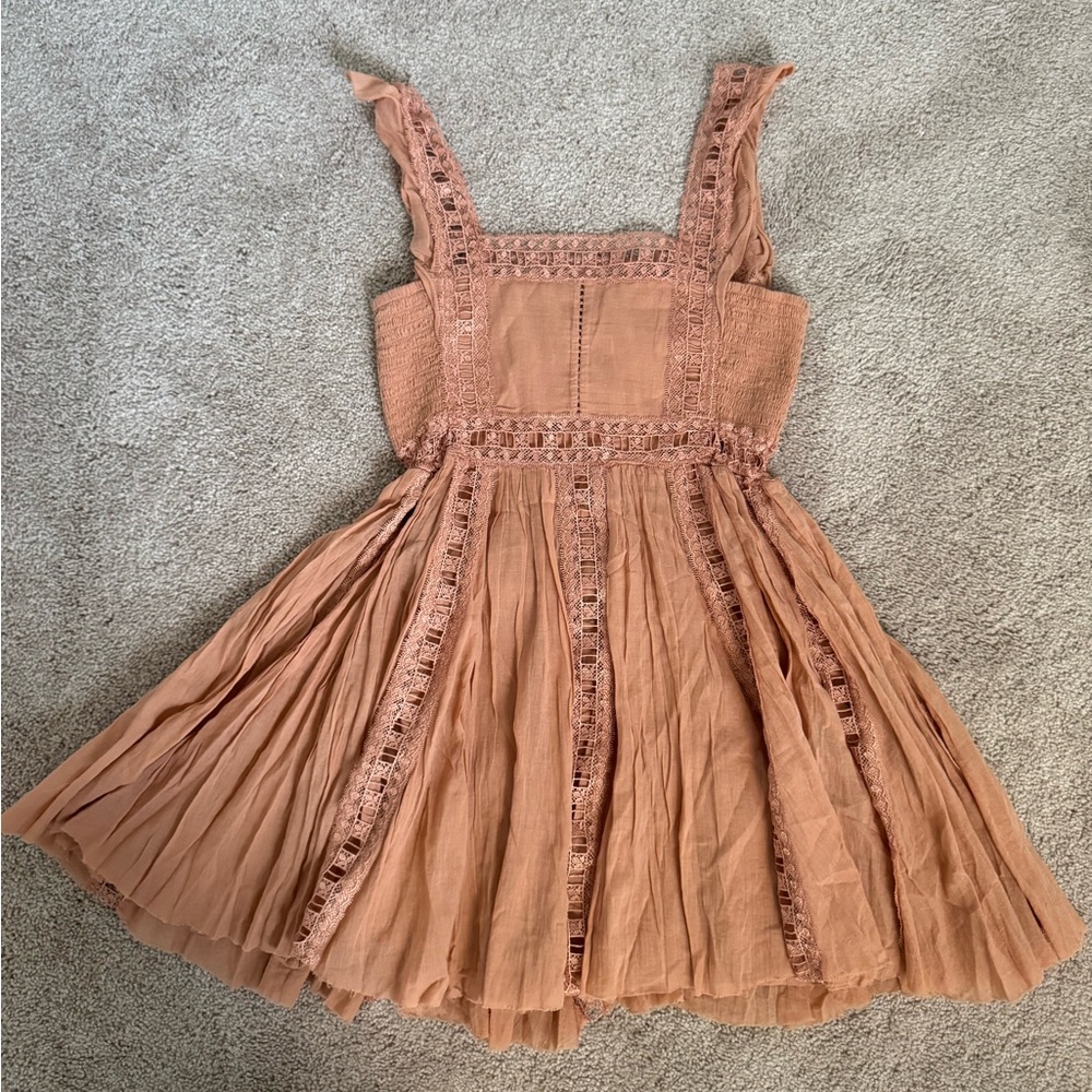 Free People Terracotta Mini Dress